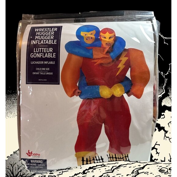 Wrestler Hugger Mugger Inflatable Costume Child‎ One Size Halloween Party New - Picture 1 of 2